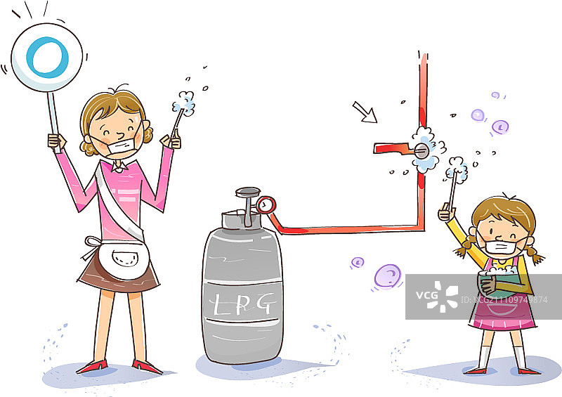 煤气罐安全检查图片素材