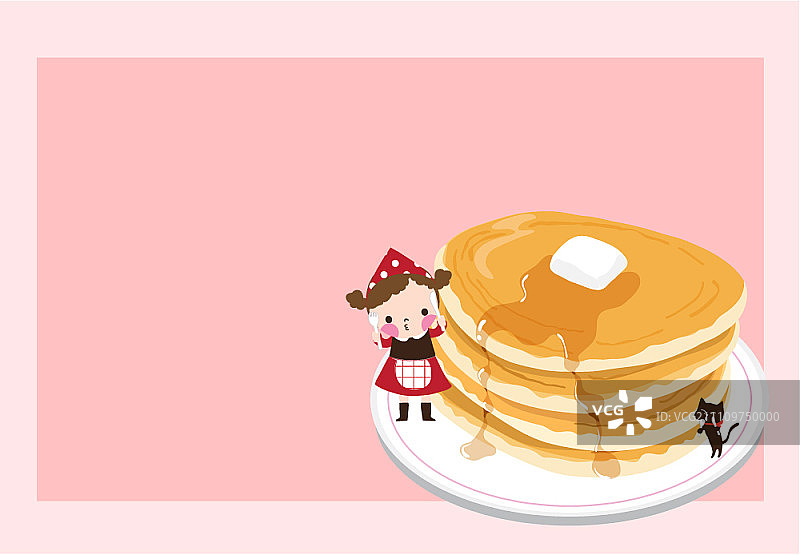 字母模板与煎饼图片素材