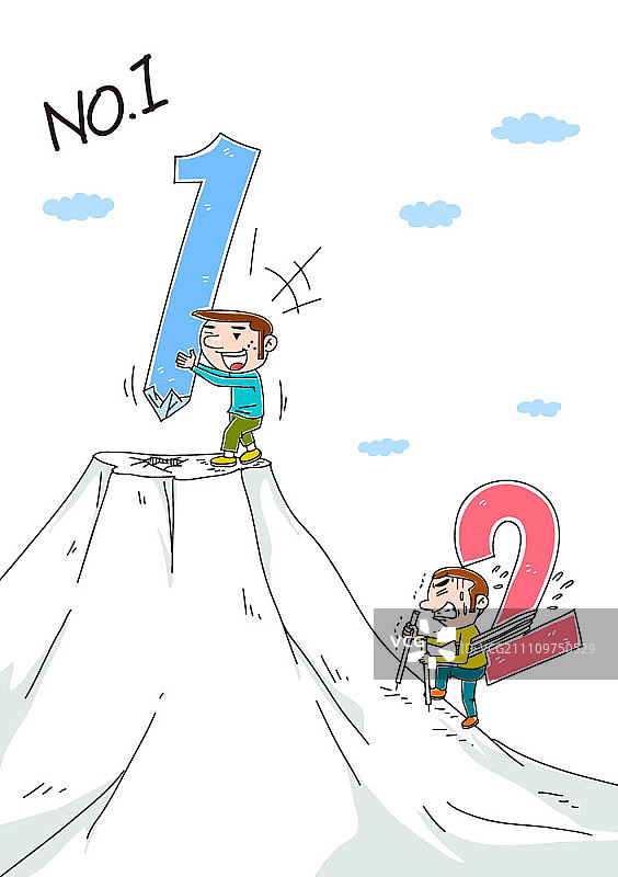 争夺第一名的男人们图片素材
