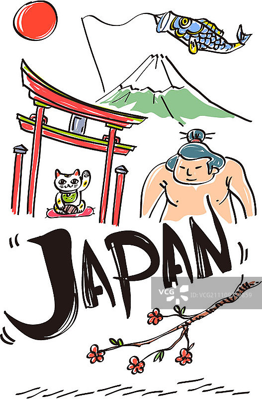 日式传统文化符号图片素材