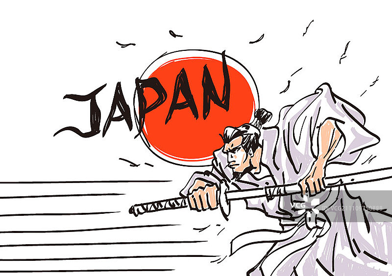 武士拔刀图片素材