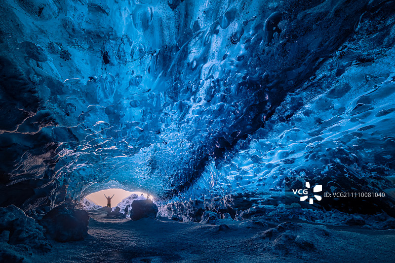蓝冰洞图片素材