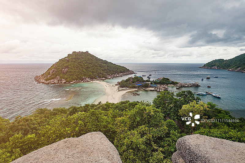 泰国南园岛全景高视角图片素材