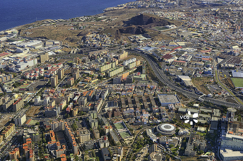加那利群岛泰德火山航拍图片素材