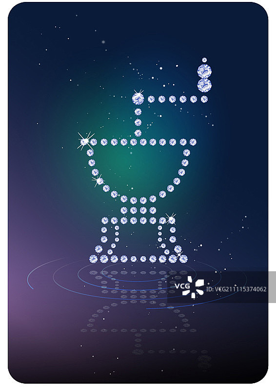 夜空背景上的虚线研磨器图标图片素材