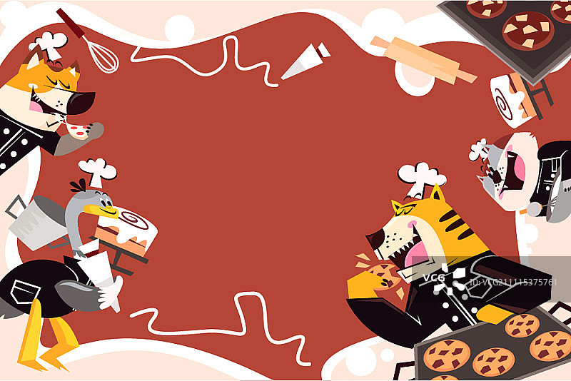 动物烘焙课堂图片素材