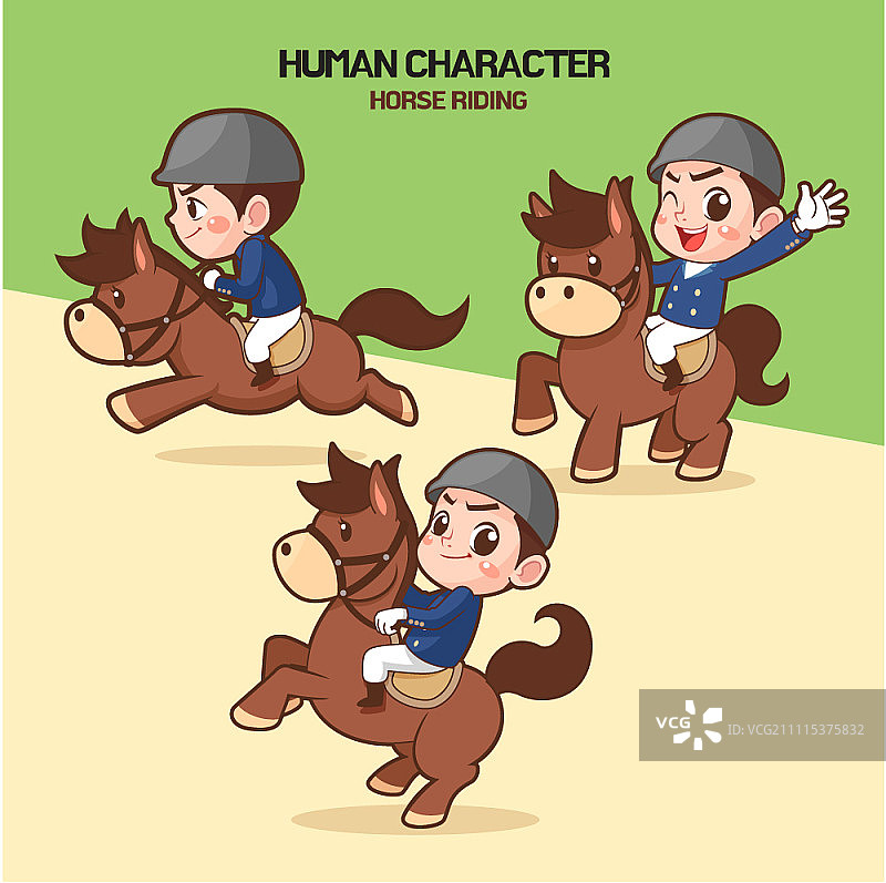 男孩们骑马图片素材
