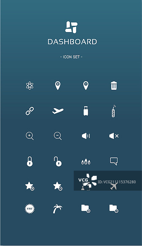 象形图图标集图片素材