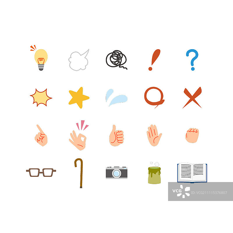 不同主题的图标集图片素材