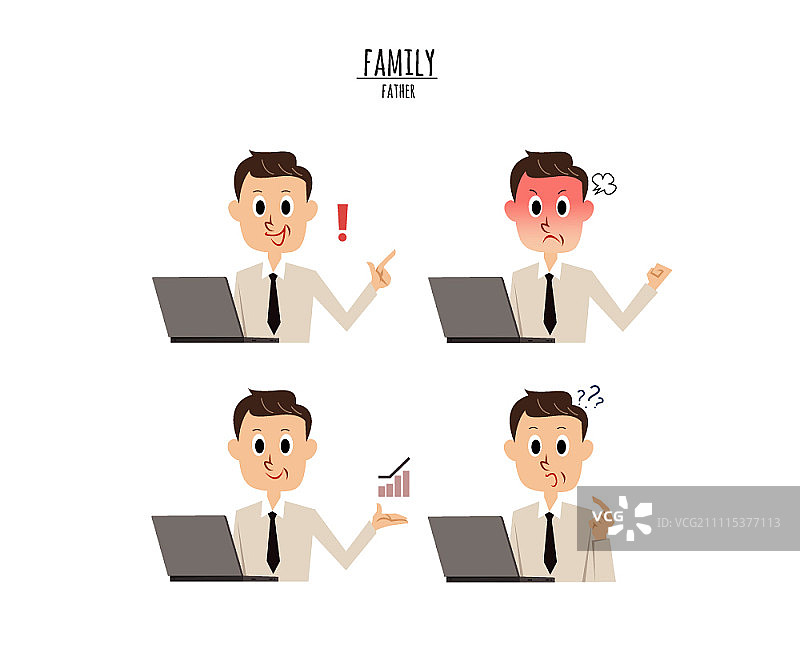 不同姿势的字符集图片素材