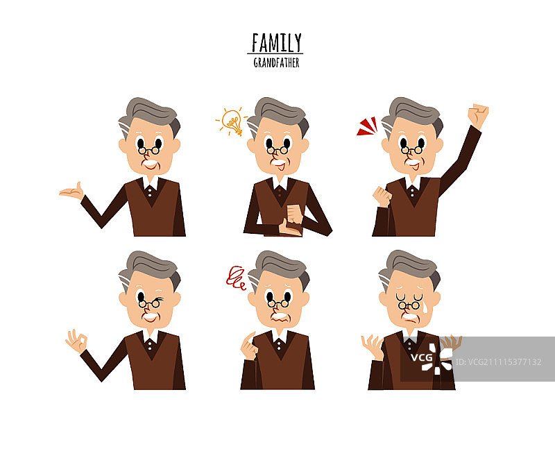 不同姿势的字符集图片素材