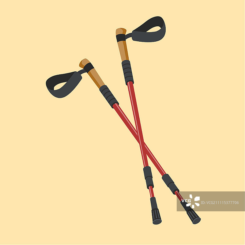 徒步手杖图片素材