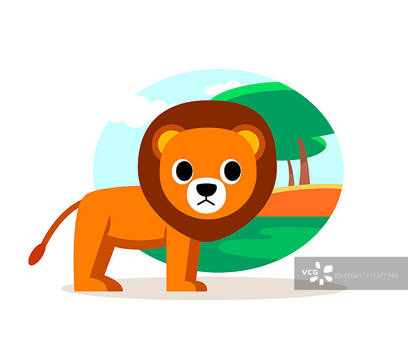 原野上的狮子图片素材