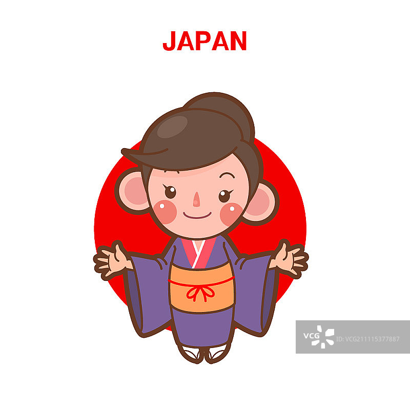 穿和服的女人图片素材