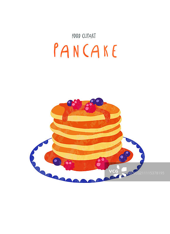 枫糖浆煎饼图片素材