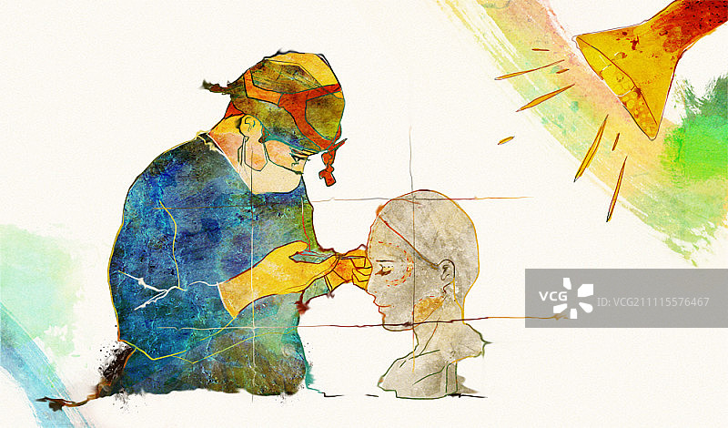 整形外科医生进行外科手术图片素材