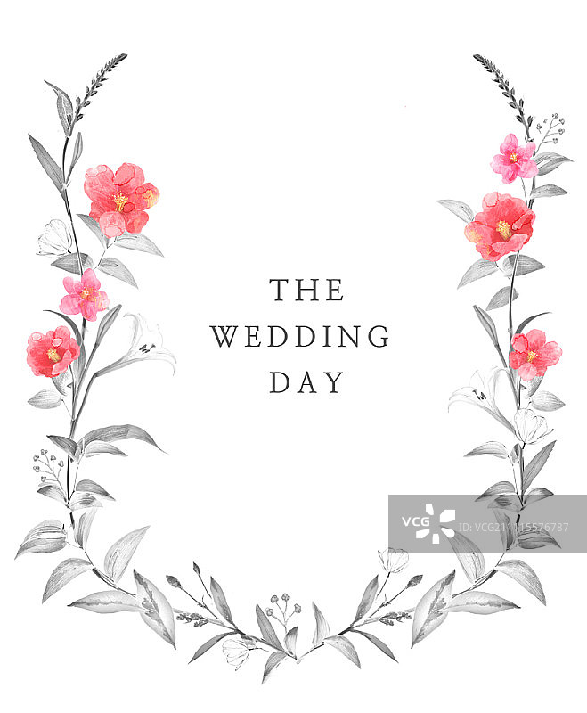 婚礼邀请函模板图片素材