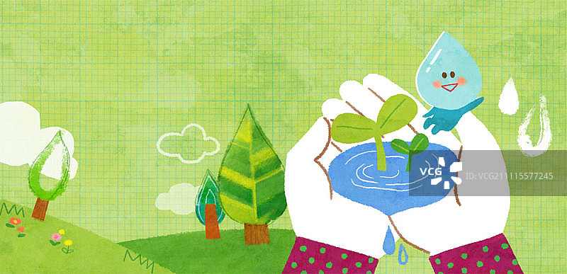 节约用水创意图片素材