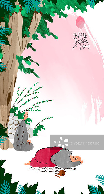 僧侣礼拜图片素材