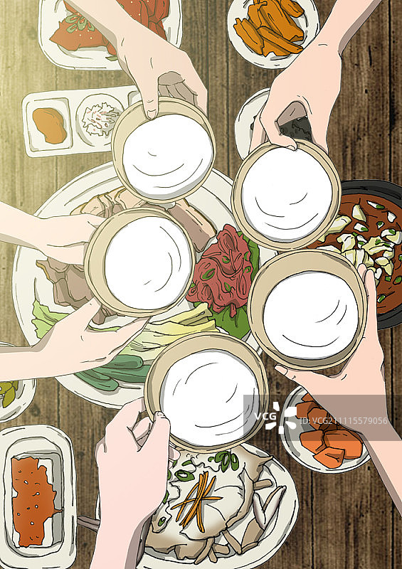 一起喝酒庆祝图片素材