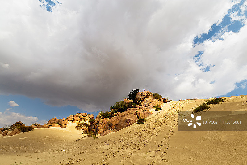 玉龙沙湖沙漠图片素材