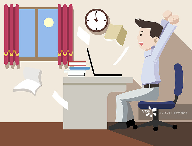 快乐的白领图片素材