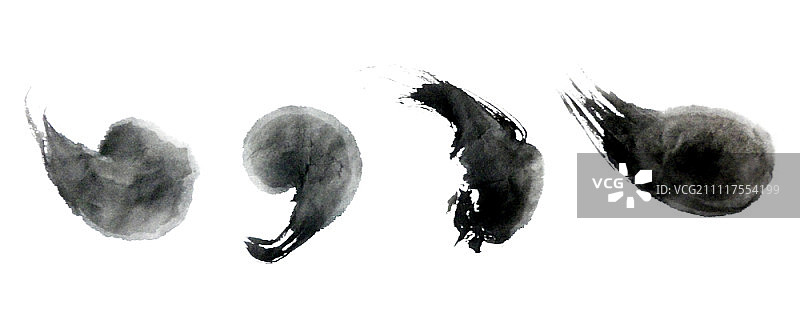 黑色墨点图片素材