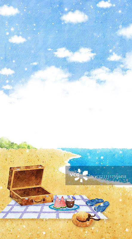 夏季海滩度假之旅图片素材