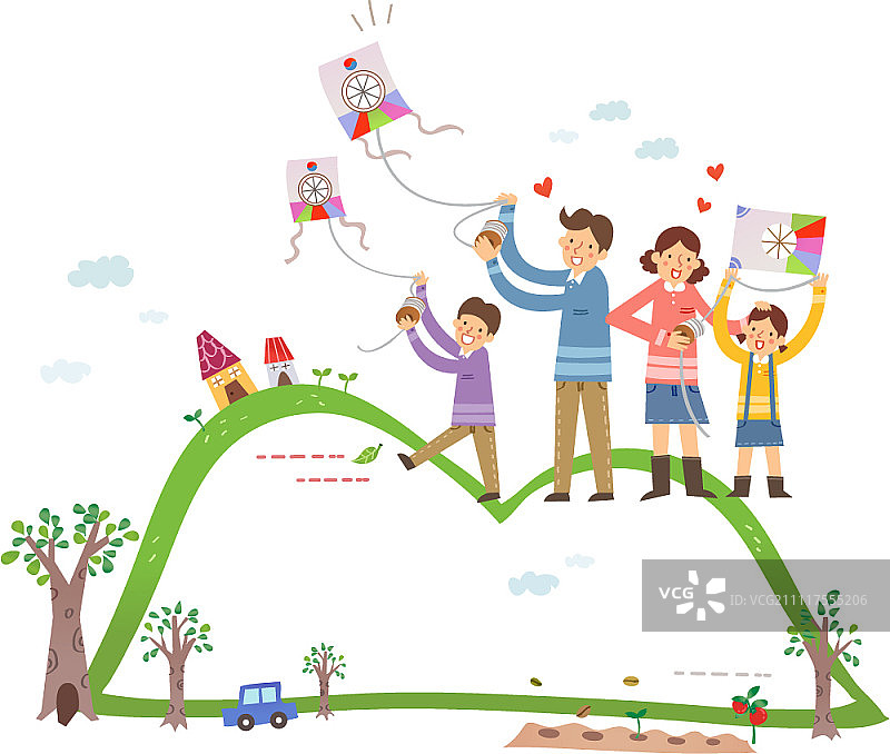 家庭插图图片素材