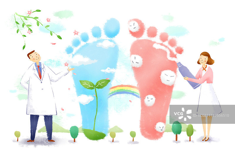 医生与医疗保健插画图片素材