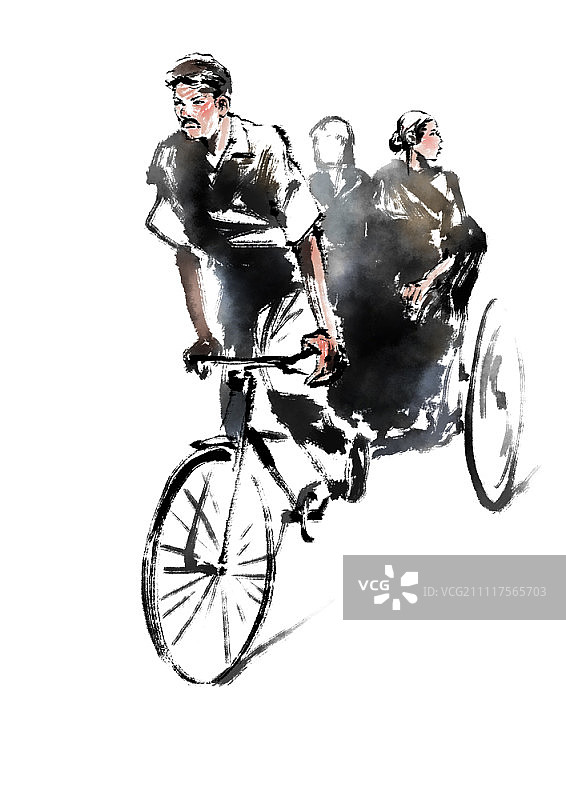 载客三轮车图片素材