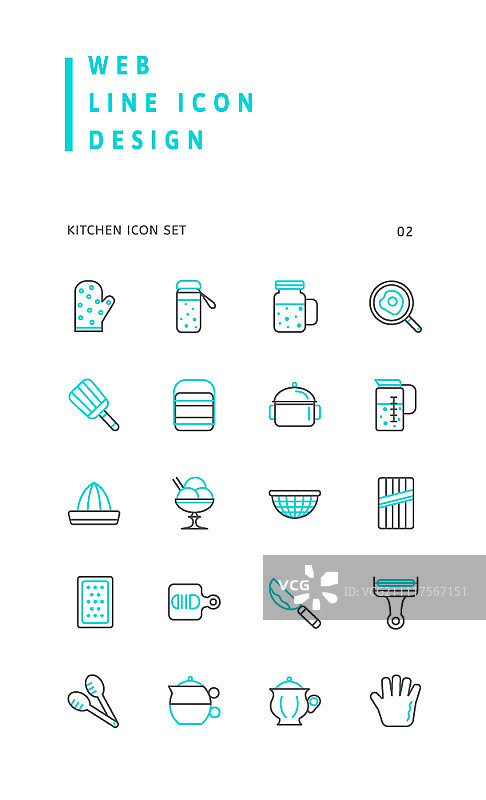 线性图标集图片素材