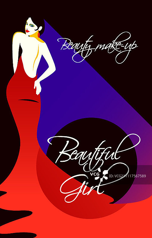 美丽插画图片素材