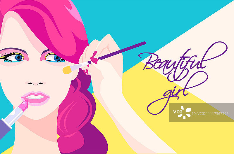 美丽插画图片素材