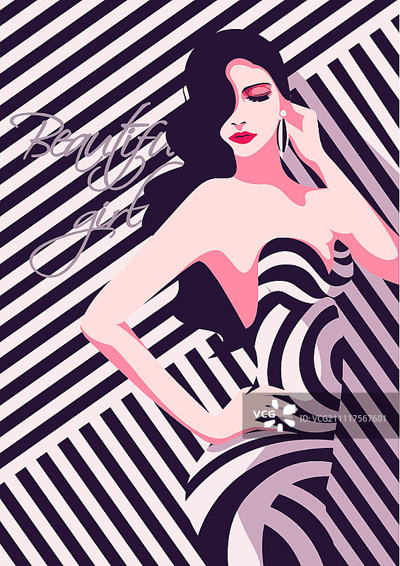 美丽插画图片素材