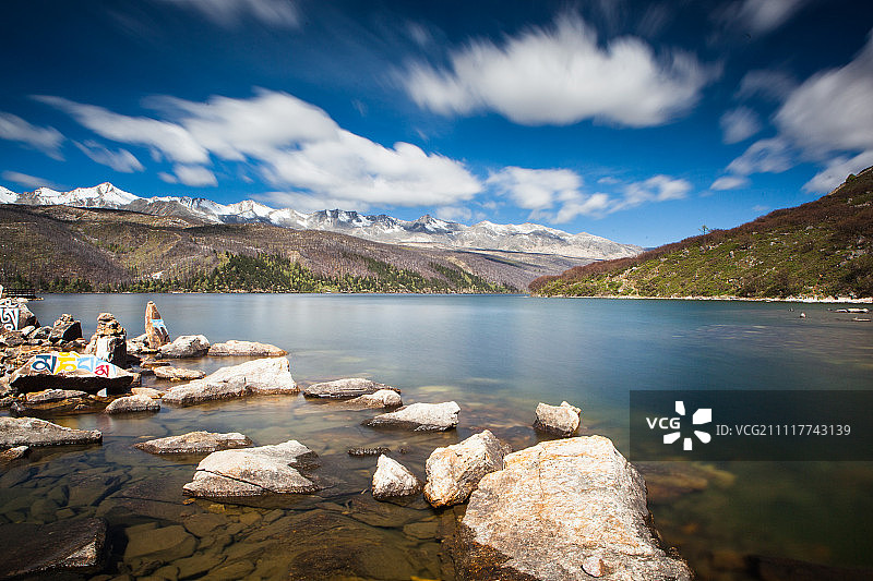 康定木格措风光图片素材