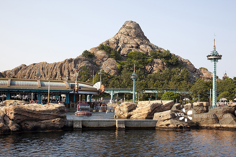 东京迪士尼海洋的发现港图片素材