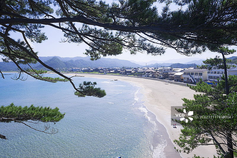 日本鸟取县岩美町浦富海岸图片素材