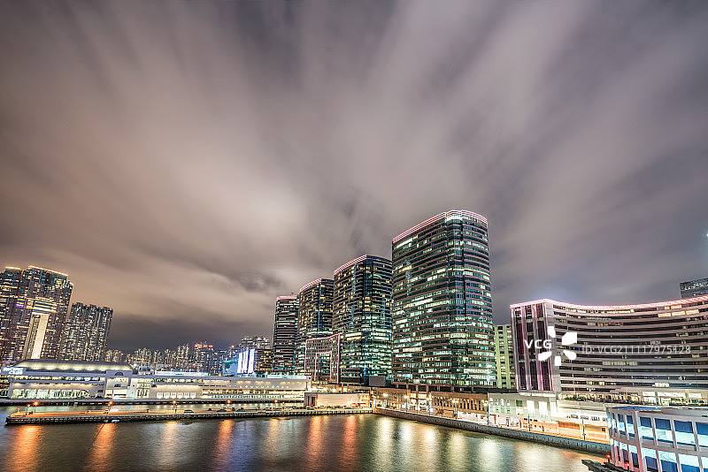 香港海港城夜景图片素材