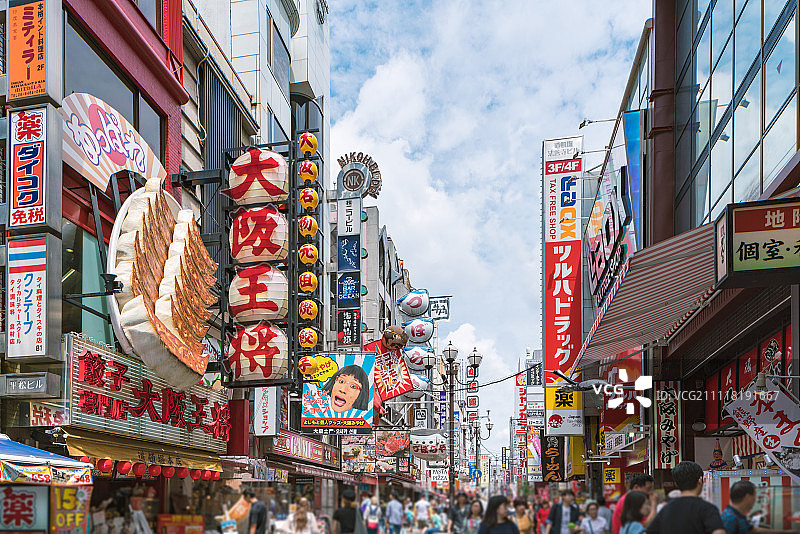日本道顿堀心斋桥图片素材