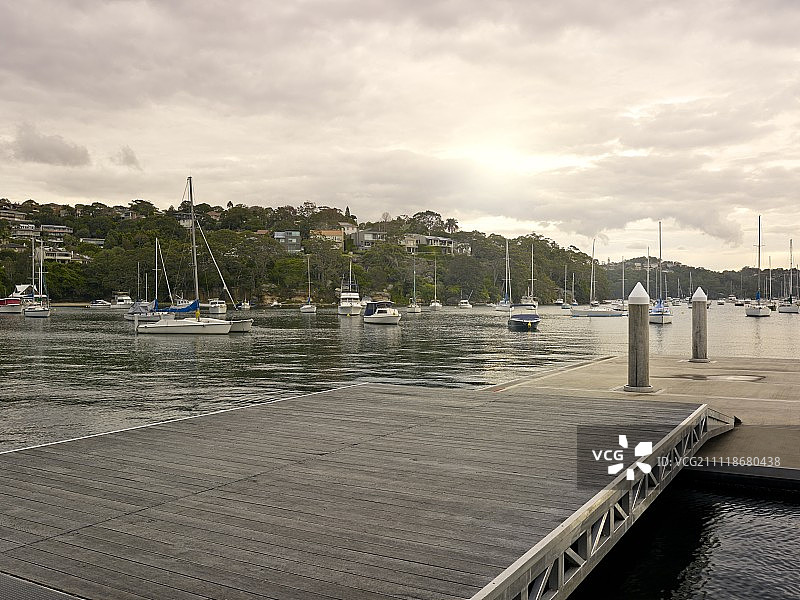 木制浮桥图片素材