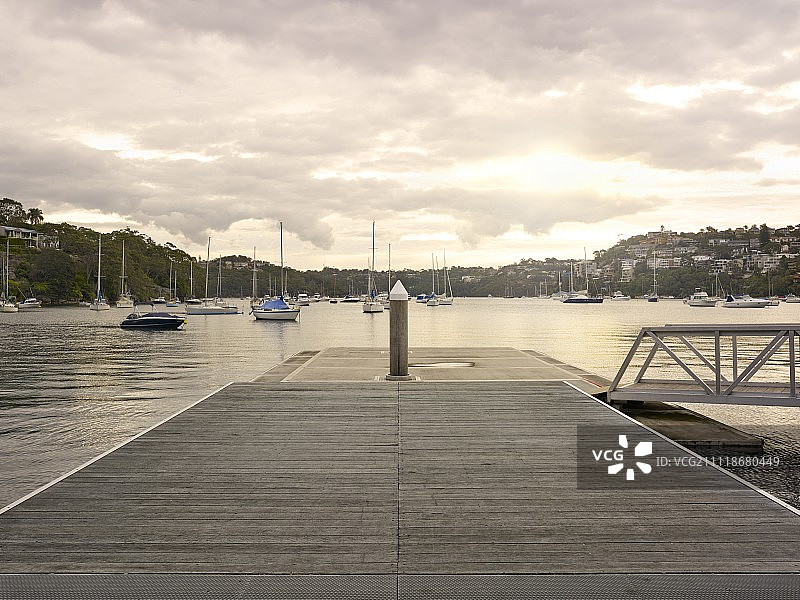 木制浮桥图片素材