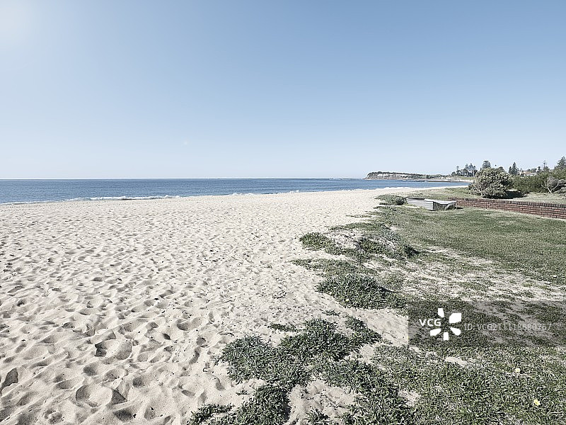 无浪沙滩图片素材