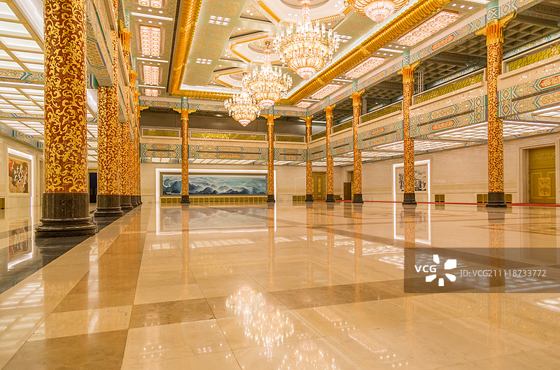 人民大会堂金色大厅图片素材
