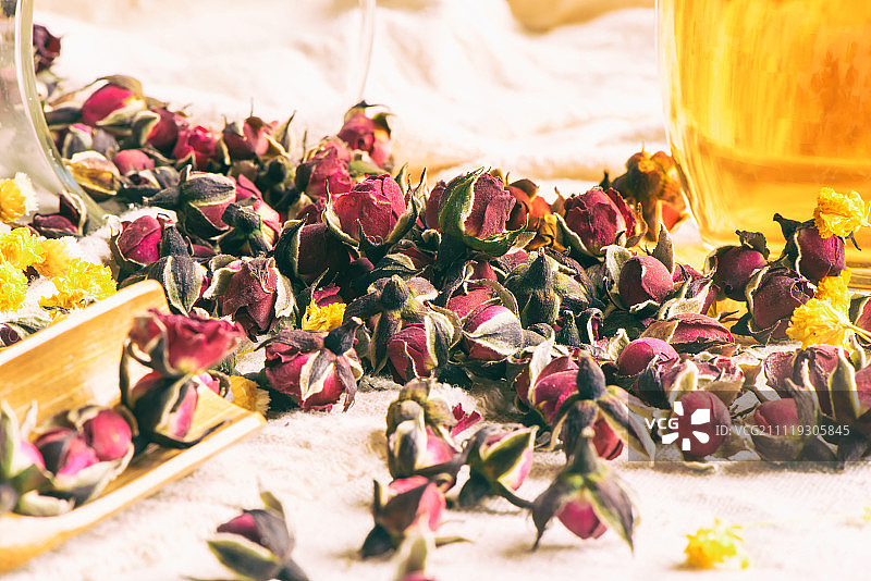 玫瑰花茶图片素材