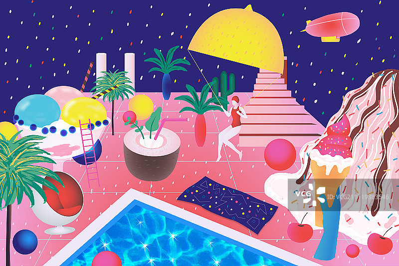 夏日世界图片素材