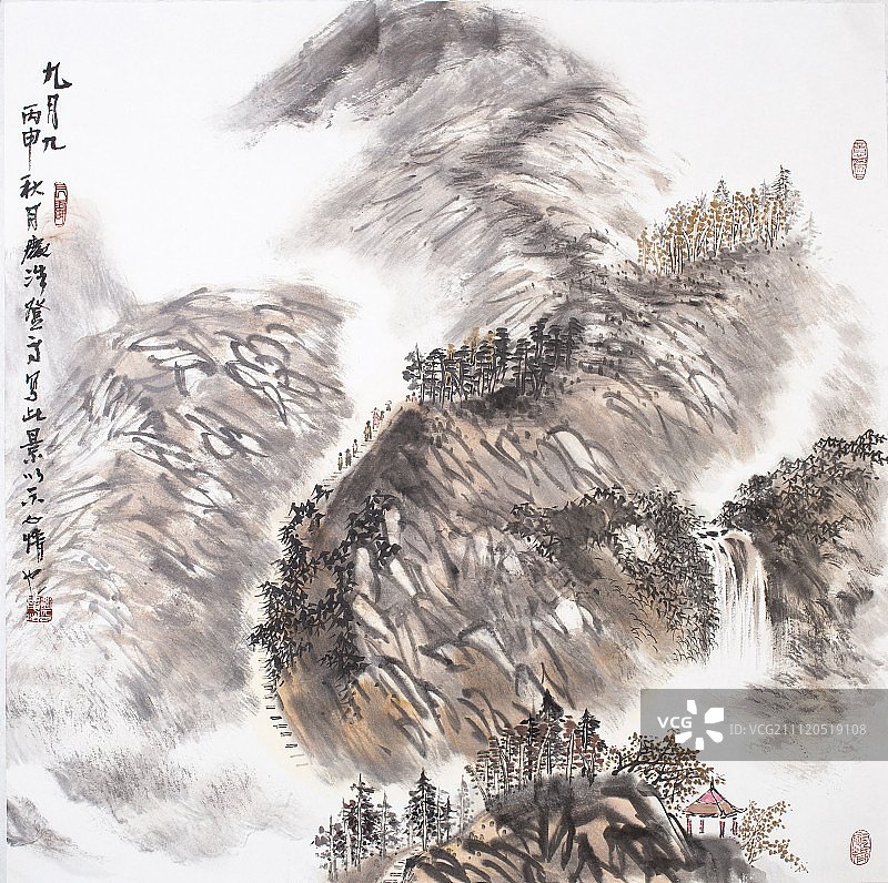 中国传统水墨画图片素材