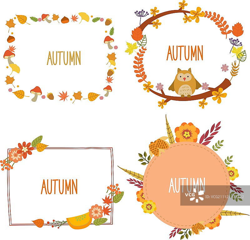秋季边框006图片素材