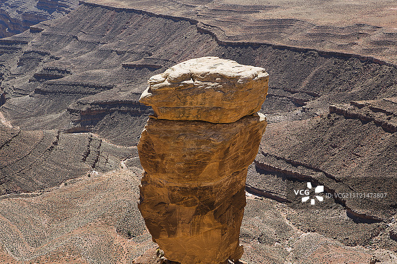 熊耳国家纪念碑圣胡安峡谷穆雷角的岩层图片素材