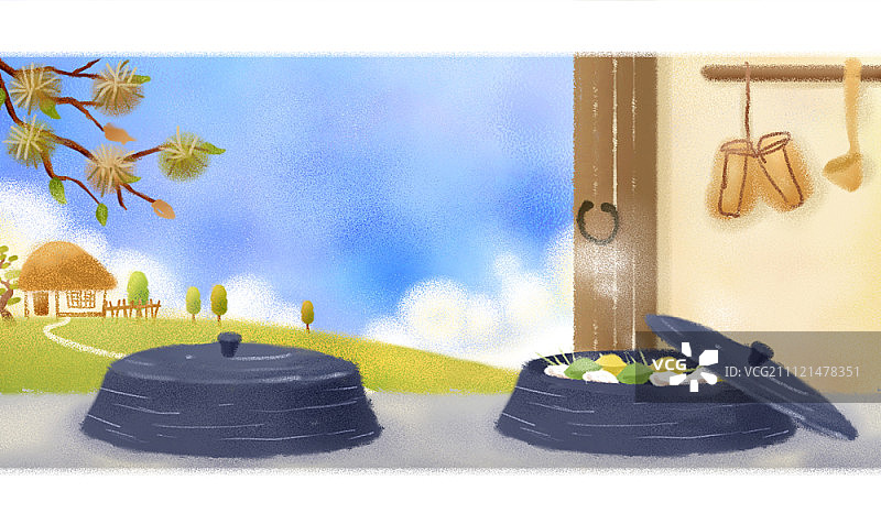 韩国乡村风光图片素材